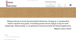 Desktop Screenshot of batorowka.com